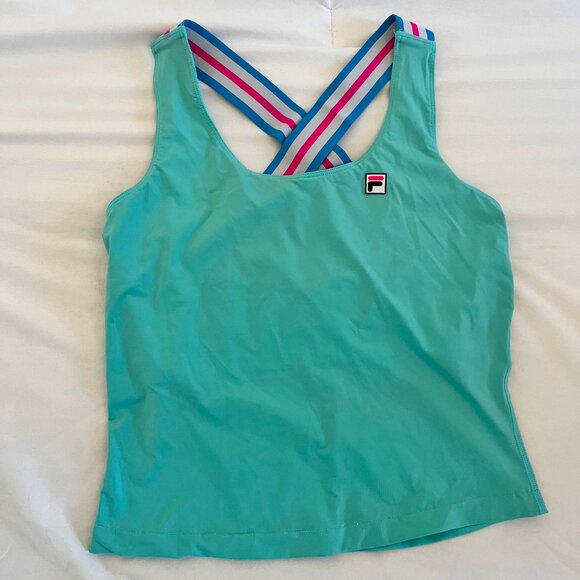 Fila- Tie Breaker Cross Back Tennis Tank - Picture 1 of 5